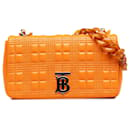 Burberry Orange Small Lola Resin Chain Shoulder Bag