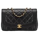 Chanel Diana Flap Leather Crossbody Bag in Good condition