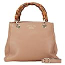 Gucci Bamboo Shopper Small Leather Handbag 336032 in good condition