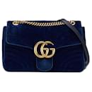 Gucci GG Velvet GG Marmont Shoulder Bag Canvas Shoulder Bag 443496 in good condition