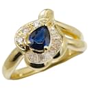 [LuxUness] 18k Gold Diamond & Sapphire Ring Metal Ring in Excellent condition - & Other Stories