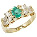 [LuxUness] 18k Gold Diamond & Emerald Ring Metal Ring in Excellent condition - & Other Stories