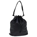 PRADA Shoulder Bag Leather Black Auth ki4379 - Prada