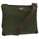 PRADA Shoulder Bag Nylon Khaki Auth 72628 - Prada