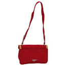 PRADA Shoulder Bag Canvas Red Auth ep4056 - Prada
