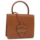 LOEWE Hand Bag Leather Brown Auth 71590 - Loewe