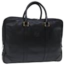 LOEWE Anagram Hand Bag Leather Black Auth 72706 - Loewe