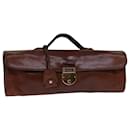 GUCCI Hand Bag Leather Brown 271569 Auth bs13729 - Gucci