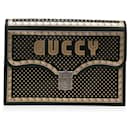 Gucci Guccy Portfolio Clutch Bag Black