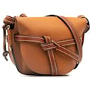 Brown LOEWE Small Gate Leather Crossbody Bag - Loewe