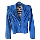 Blazer de cetim azul D&G