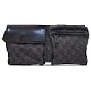 Gray Gucci GG Denim lined Pocket Belt Bag