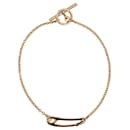 Gold Hermès Mini Chaine d'Ancre Punk Link Bracelet
