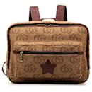 Brown Gucci Kids lined G Wool Backpack