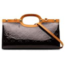 Bolso satchel morado Louis Vuitton con monograma Vernis Roxbury Drive