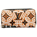 Portafoglio lungo marrone Louis Vuitton con monogramma Crafty Zippy