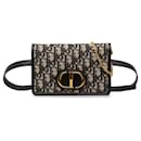 Brown Dior Oblique 30 Montaigne 2 in 1 Pouch Belt Bag