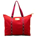 Rote Louis Vuitton Antigua Cabas GM Einkaufstasche