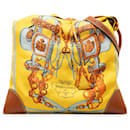 Yellow Hermès Brides de Gala Silky City Crossbody Bag