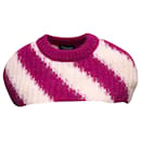 Magenta & White Calvin Klein 205W39NYC Mohair Knit Shrug Size US S - Autre Marque