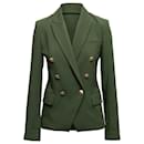 Blazer con botones forrados L'Agence Kenzie en color verde oliva Talla EE. UU. 2