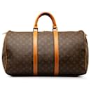 Keepall marrón con monograma de Louis Vuitton 50 Bolsa de viaje
