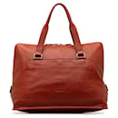 Red LOEWE Anagram Leather Handbag - Loewe