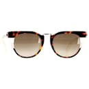 Fendi-Sonnenbrillen im Schildpatt-Cat-Eye-Stil aus braunem Acetat