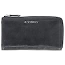 Givenchy Pandora Zip Wallet in Black Leather