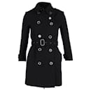 Burberry Trench Coat in Black Wool