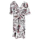 Isabel Marant Wrap Dress in Multicolor Silk