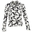 Camisa con estampado de caballos de Stella McCartney en seda negra - Stella Mc Cartney