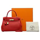 Hermes Clemence Kelly 28 Leather handbag in excellent condition - Hermès