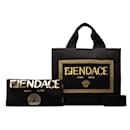 Fendi Fendi x Versace Fendace Convertible Tote Sac cabas en toile 8BH395 In excellent condition