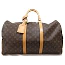 Louis Vuitton Keepall 50 Bolsa de viagem em lona M41426 em boa condição