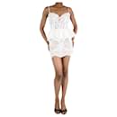 White lace corset mini dress - size UK 6 - Autre Marque