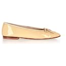 Chanel CC Ballet Flats in Beige Patent Leather
