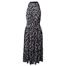 Michael Kors Robe midi dos nu à imprimé floral en polyester multicolore