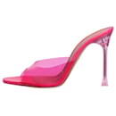 Tacones tipo zapatilla Alexa Glass rosa intenso - talla UE 38.5 - Amina Muaddi