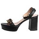 Black Marmont GG platform sandal heels - size EU 37 - Gucci