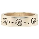 Gucci Silver GG Ghost Ring Metal Ring in Good condition