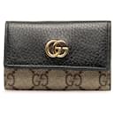 Gucci GG Supreme GG Marmont 6 Key Holder Canvas Key Holder 456118 in good condition