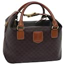 CELINE Macadam Canvas Hand Bag PVC Brown Auth 71883 - Céline