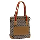 GUCCI GG Canvas Sherry Line Tote Bag Beige Red Brown 019 0402 auth 72709 - Gucci