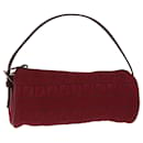 FENDI Zucchino Canvas Hand Bag Red Auth ep4059 - Fendi