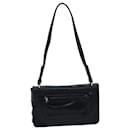 PRADA Shoulder Bag Leather Black Auth 71914 - Prada