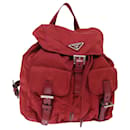 PRADA Backpack Nylon Red Auth 71295 - Prada