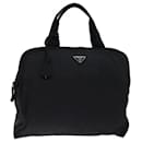 PRADA Hand Bag Nylon Black Auth 72684 - Prada