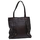 BURBERRY Tote Bag Leather Brown Auth bs13779 - Burberry