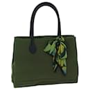 Miu Miu Hand Bag Canvas Green Auth bs13867